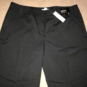 Black Pin-Striped Dress Pants